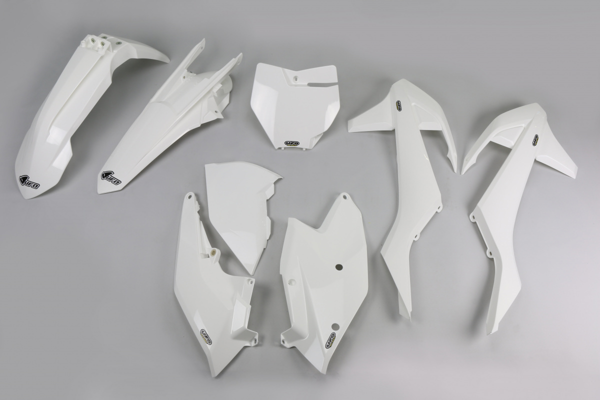 Plastic Kit white for Ktm SX 250/XC 250 - SX 125/XC 125 - SX 150 - SX-F 350/XCF 350 - SX-F 450/XCF 450 - SX-F 250/XCF 250 - R...