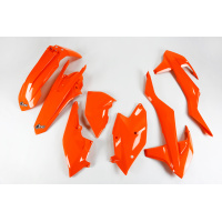 Plastic Kit neon orange for Ktm EXC 125/XC W125 - EXC 150/XC W150 / XC W150TPI - EXC 250/XC W250 - EXC-F 250/XCF W250 - EXC ....