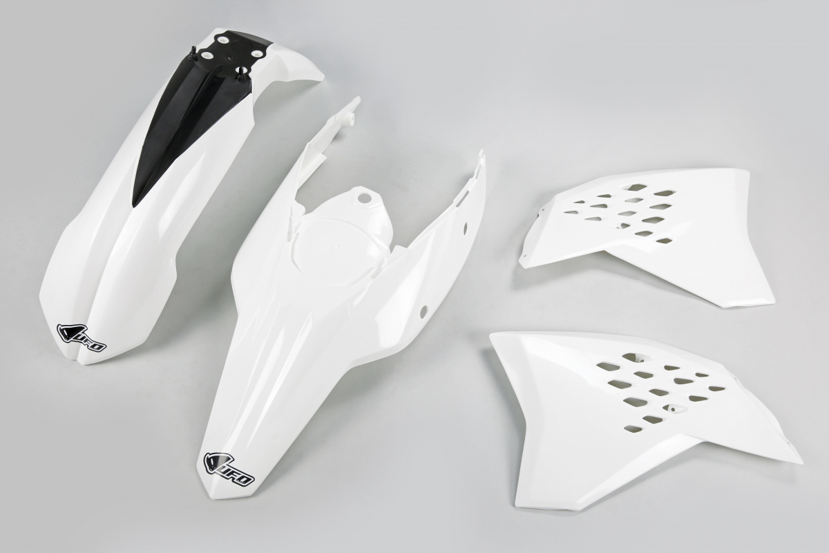 Plastic Kit white for Ktm EXC 125/XC W125 - EXC 200 - EXC 250/XC W250 - EXC-F 250/XCF W250 - EXC 300/XC W300 - EXC-F 350/XCF....