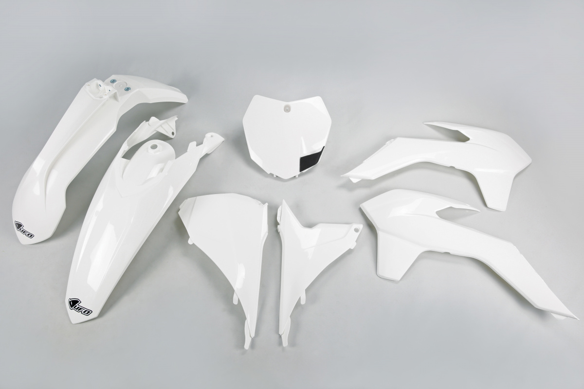 Plastic Kit white for Ktm SX 250/XC 250 - SX 125/XC 125 - SX 150 - SX-F 350/XCF 350 - SX-F 450/XCF 450 - SX-F 250/XCF 250 - R...