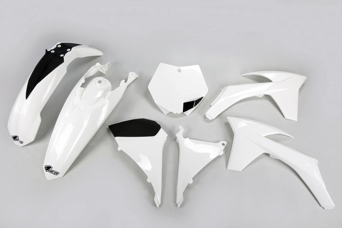 Plastic Kit white for Ktm SX 250/XC 250 - SX 125/XC 125 - SX 150 - SX-F 350/XCF 350 - SX-F 450/XCF 450 - SX-F 250/XCF 250 - R...