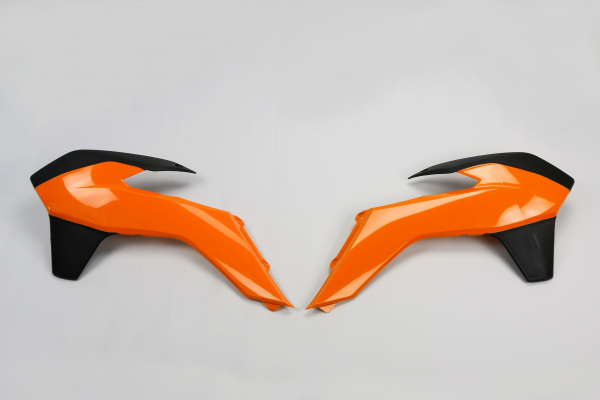 Radiator covers / Orange-black - oem 13-14 - Ktm - REPLICA PLASTICS - KT04052-999 - UFO Plast