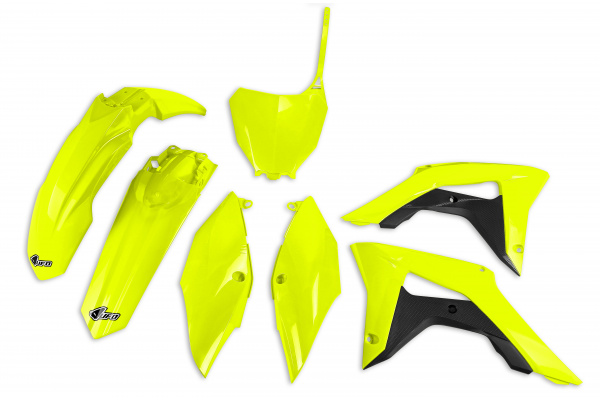 Plastic kit Honda - neon yellow - REPLICA PLASTICS - HOKIT119-DFLU - UFO Plast