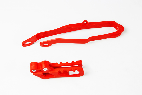 Chain guide+swingarm chain slider - red 070 - Honda - REPLICA PLASTICS - HO04631-070 - UFO Plast