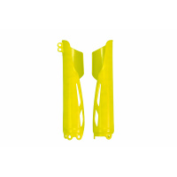 Fork slider protectors - neon yellow - Honda - REPLICA PLASTICS - HO04695-DFLU - UFO Plast