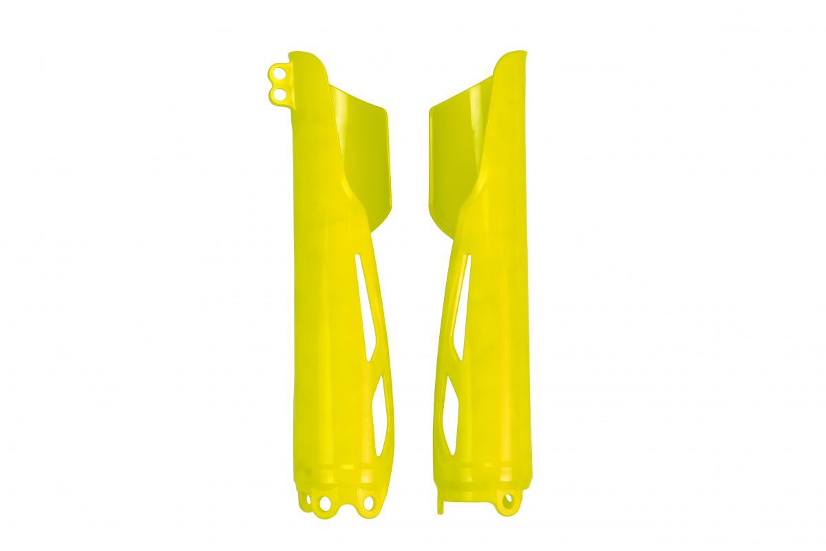 Fork slider protectors - neon yellow - Honda - REPLICA PLASTICS - HO04695-DFLU - UFO Plast