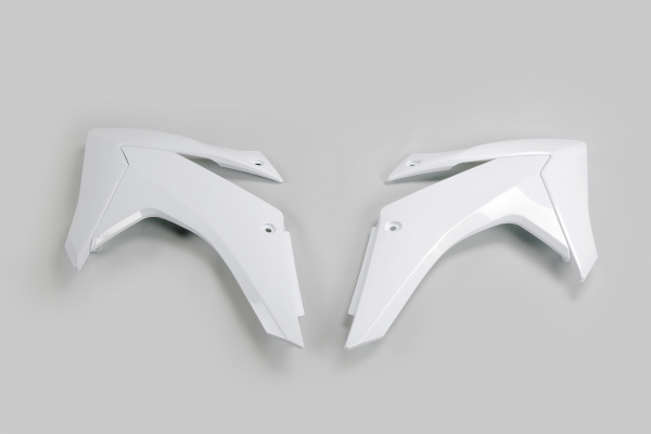 Radiator covers - white 041 - Honda - REPLICA PLASTICS - HO04675-041 - UFO Plast