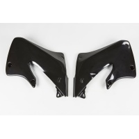 Radiator covers - black - Honda - REPLICA PLASTICS - HO03601-001 - UFO Plast