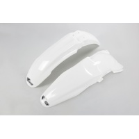 Fenders Kit white for Kawasaki KXF 250 (2006-08) - KXF 450 (2006-08) - REPLICA PLASTICS - KAFK204-047 - Ufo Plast