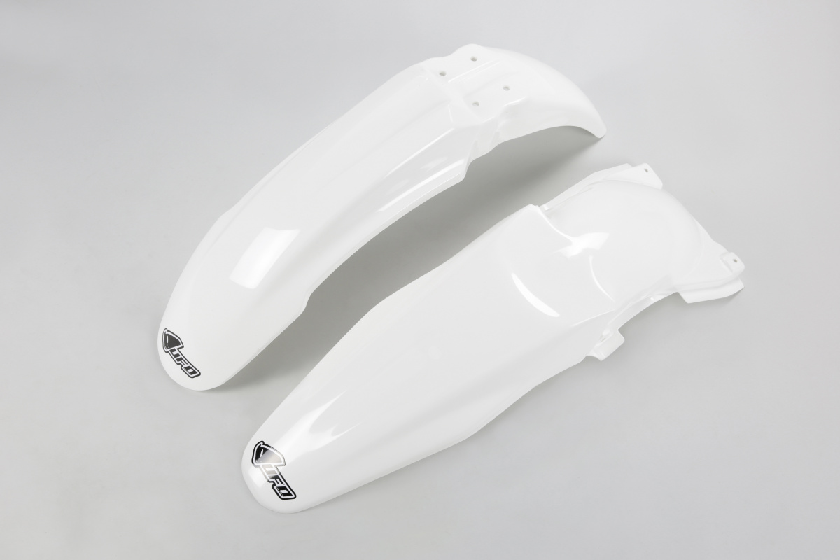 Fenders Kit white for Kawasaki KXF 250 (2006-08) - KXF 450 (2006-08) - REPLICA PLASTICS - KAFK204-047 - Ufo Plast