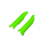 Fork Slider Protectors neon green for Kawasaki KXF 250 (2009-25) - KXF 450 (2009-25) - REPLICA PLASTICS - KA04701-AFLU - Ufo ...