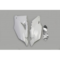 Side panels - white 047 - Kawasaki - REPLICA PLASTICS - KA04752-047 - UFO Plast