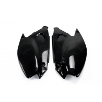 Side Panels black for Kawasaki KX 125 (2003-08) - KX 250 (2003-08) - REPLICA PLASTICS - KA03739-001 - Ufo Plast