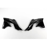 Radiator Covers black for Kawasaki KXF 250 (2013-16) - REPLICA PLASTICS - KA04725-001 - Ufo Plast