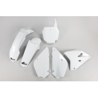 Plastic Kit white for Suzuki RM 85 (2000-25) - REPLICA PLASTICS - SUKIT405K-041 - Ufo Plast