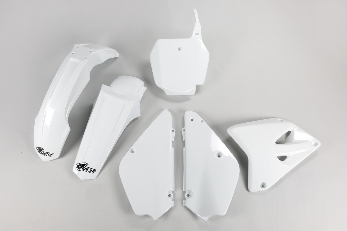 Plastic Kit white for Suzuki RM 85 (2000-25) - REPLICA PLASTICS - SUKIT405K-041 - Ufo Plast