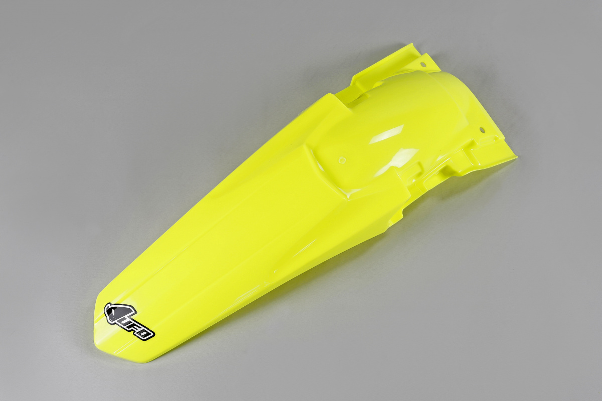 Rear Fender neon yellow for Suzuki RMZ 250 (2010-18) - REPLICA PLASTICS - SU04930-DFLU - Ufo Plast