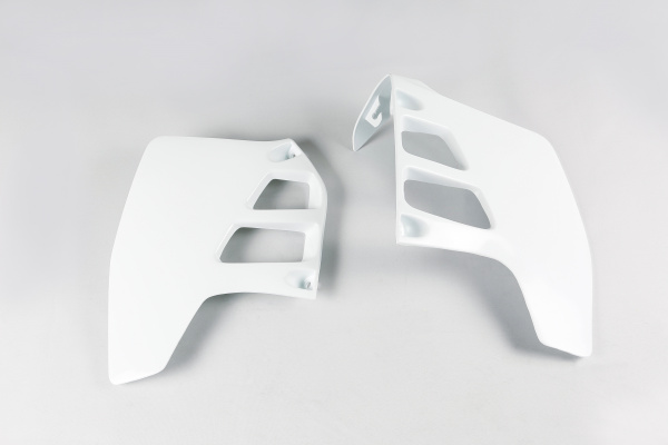 Radiator covers - white 041 - Suzuki - REPLICA PLASTICS - SU02908-041 - UFO Plast