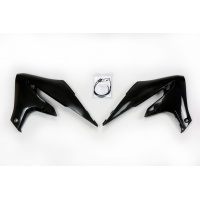 Radiator covers - black - Yamaha - REPLICA PLASTICS - YA04858-001 - UFO Plast