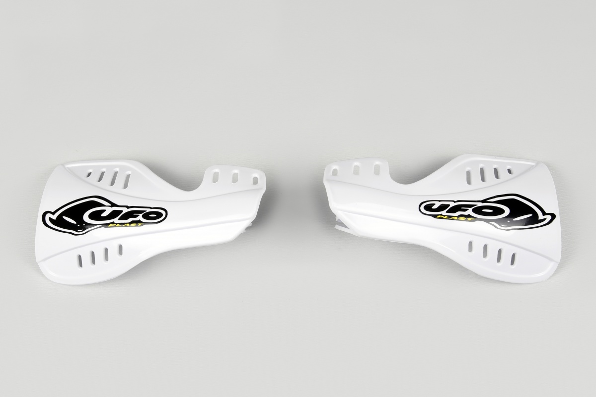 Handguards white for Yamaha YZ 125 - YZ 250 - YZF 250 - WRF 250 - YZF 450 - WRF 450 - REPLICA PLASTICS - YA03873-046 - Ufo Plast