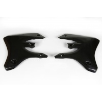 Radiator covers - black - Yamaha - REPLICA PLASTICS - YA03867-001 - UFO Plast