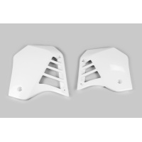 Radiator covers - white 046 - Yamaha - REPLICA PLASTICS - YA02803-046 - UFO Plast