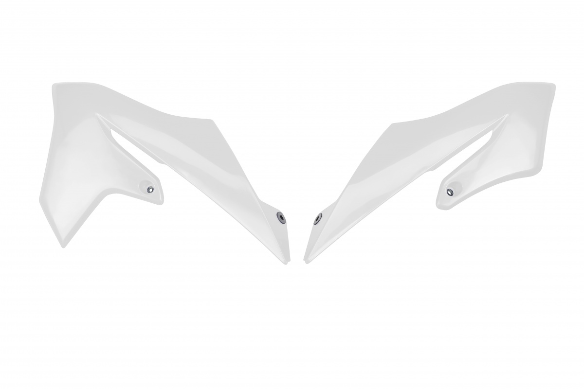 Radiator covers - white 046 - Yamaha - REPLICA PLASTICS - YA04867-046 - UFO Plast