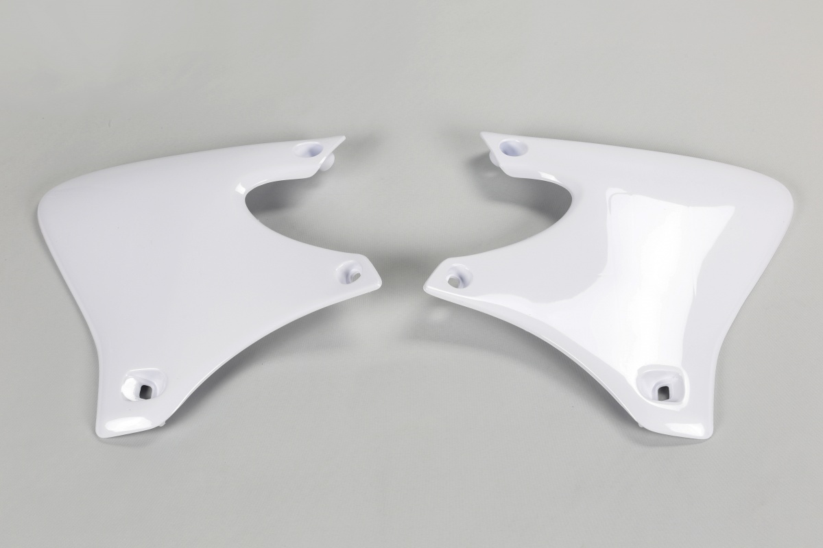 Radiator covers - white 046 - Yamaha - REPLICA PLASTICS - YA03832-046 - UFO Plast