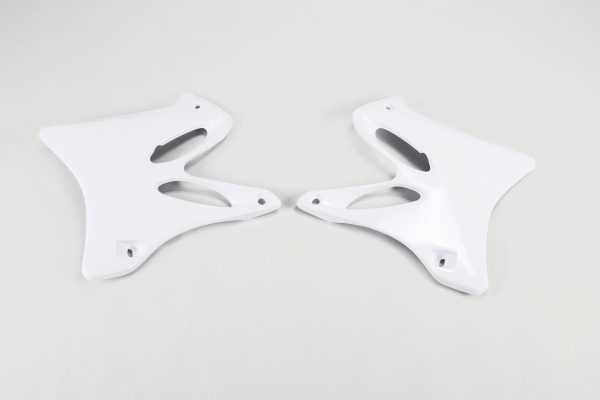 Radiator covers - white 046 - Yamaha - REPLICA PLASTICS - YA03846-046 - UFO Plast