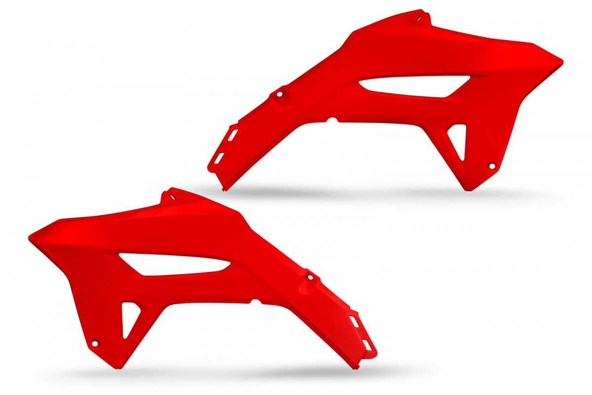 Radiator covers - red 070 - Honda - REPLICA PLASTICS - HO05605-070 - UFO Plast