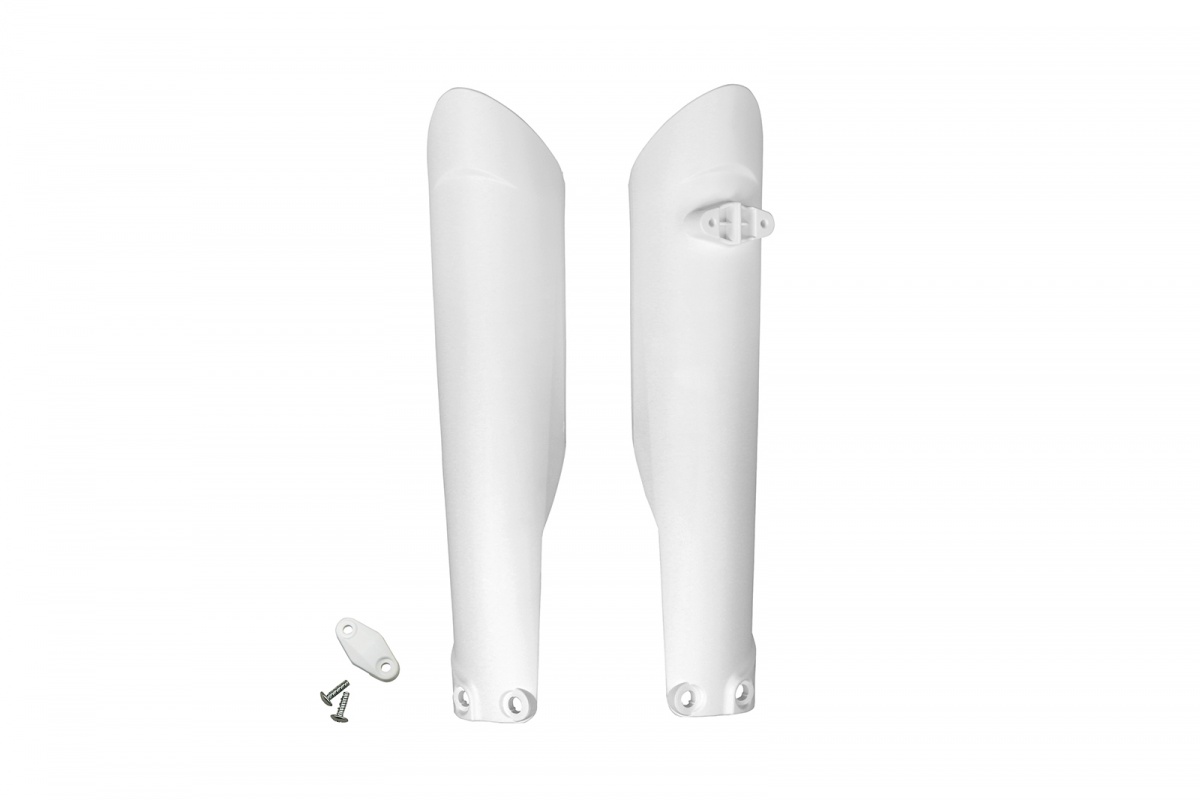 Fork slider protectors - white 041 - Husqvarna - REPLICA PLASTICS - HU03361-041 - UFO Plast