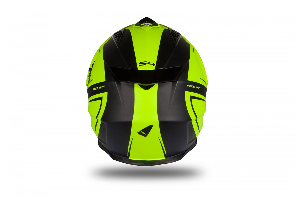 Motocross Enduro helmet Aries black and neon yellow matt - Helmets - HE179 - UFO Plast