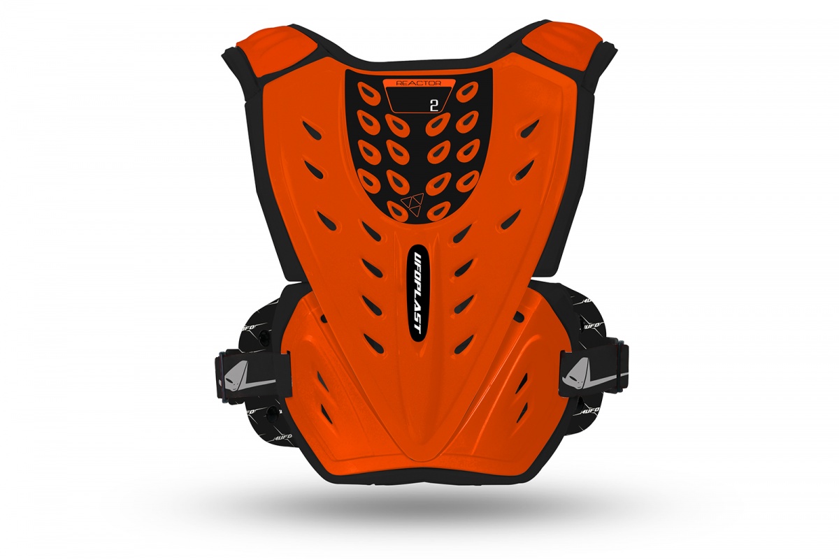 Motocross Reactor Chest Protector for kids neon orange - Chest protectors - BP03050-FFLU - UFO Plast