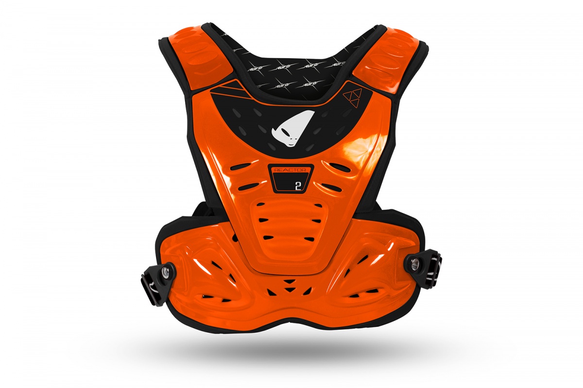 Motocross Reactor Chest Protector for kids neon orange - Chest protectors - BP03050-FFLU - UFO Plast