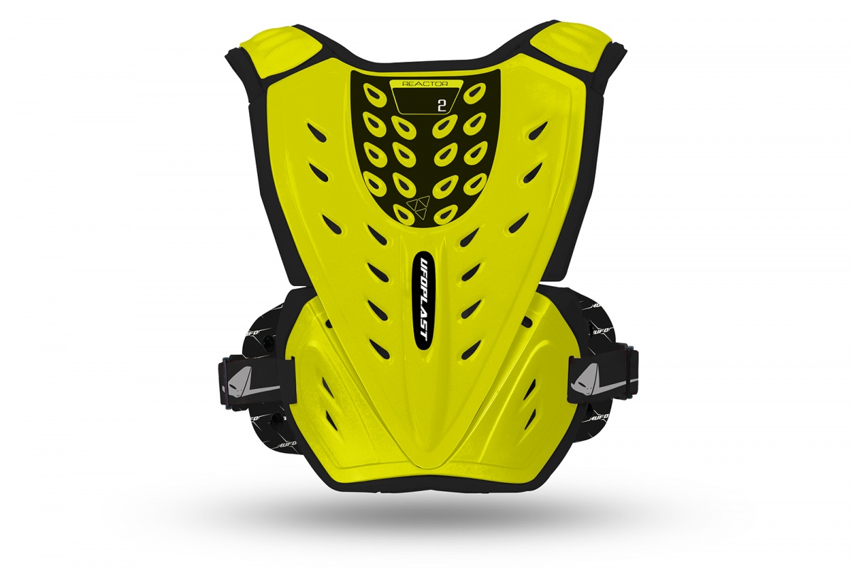 Motocross Reactor Chest Protector for kids neon yellow - Chest protectors - BP03050-DFLU - UFO Plast