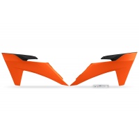 Radiator covers - orange - Ktm - compatible - REPLICA PLASTICS - KT05011-127 - UFO Plast