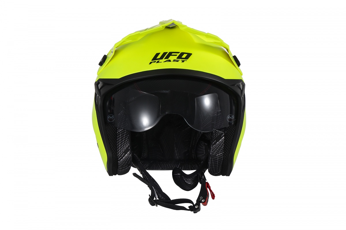 Sheratan cross jet helmet neon yellow - Helmets - HE13002-DFLU - UFO Plast