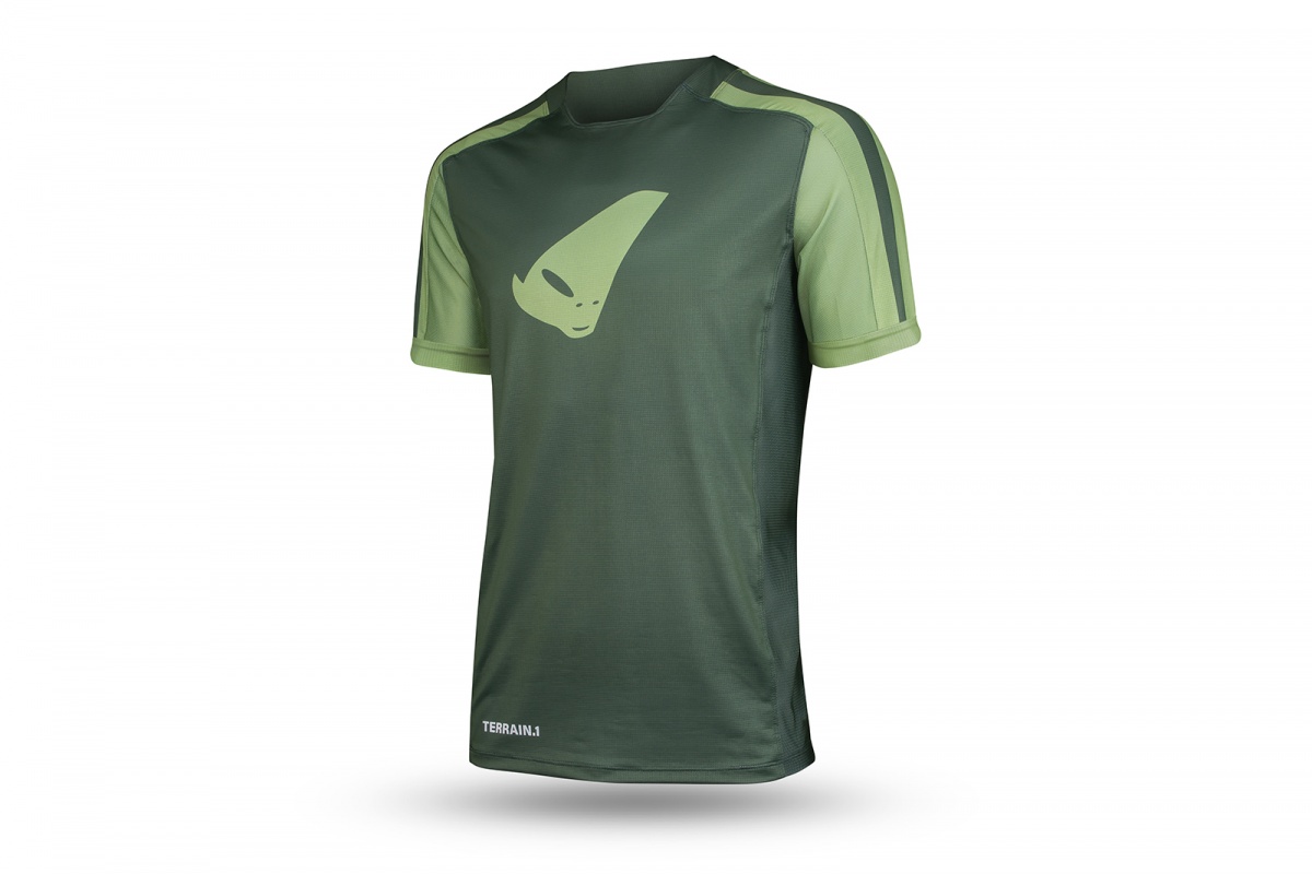 Mountain bike jersey Terrain SV1 short sleeves jersey green - Jersey - JE05002-A - UFO Plast