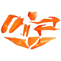 Full plastic kit Ktm - neon orange - REPLICA PLASTICS - KTKIT522F-FFLU - UFO Plast