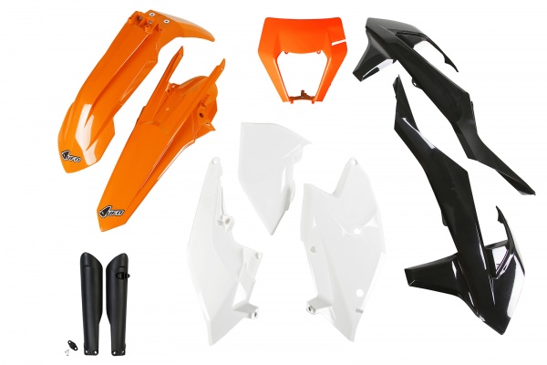 Full plastic kit / with headlight Ktm - oem 18 - REPLICA PLASTICS - KTKIT523F-999W - UFO Plast