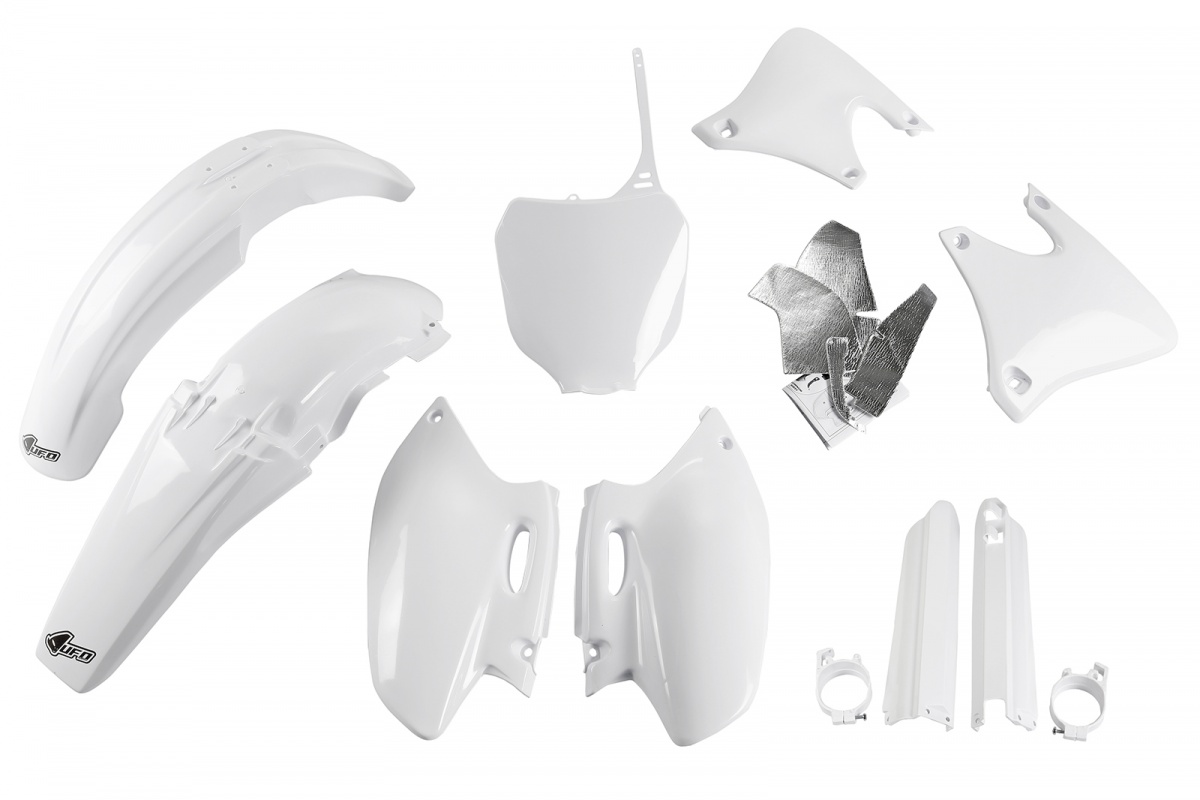 Full Plastic Kit white for Yamaha YZF 426 (2000-02) - REPLICA PLASTICS - YAKIT289F-046 - Ufo Plast