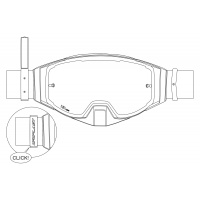 Motocross Wise goggle white - Adult gear - GO13001-WK - UFO Plast