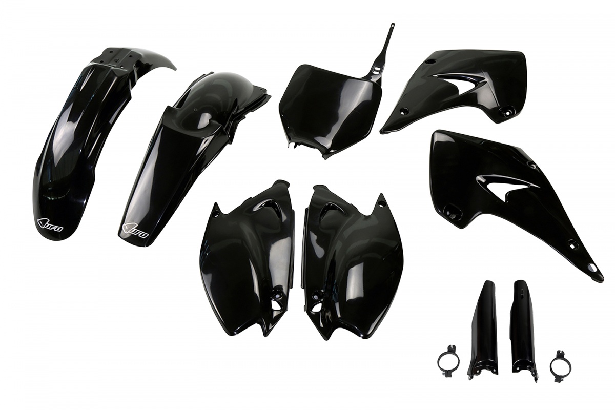 Full plastic kit Kawasaki - black - REPLICA PLASTICS - KAKIT201F-001 - UFO Plast