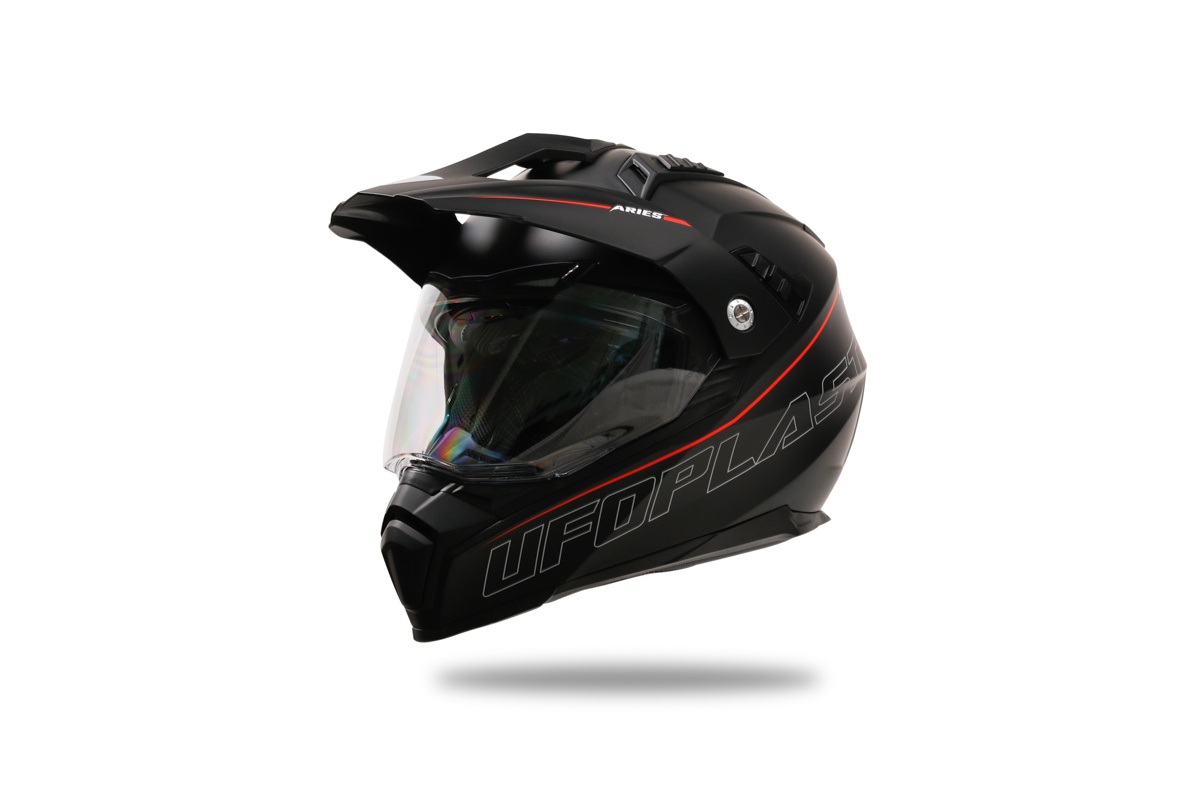 Motocross Aries helmet black and red - Helmets - HE13500-KB - Ufo Plast